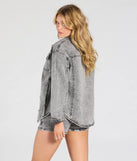 Edgy Arrival Moto Denim Jacket