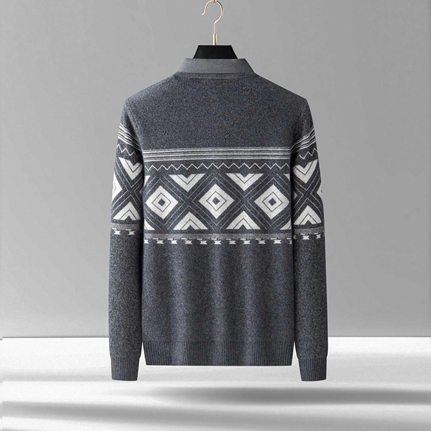 Mathis Sweater with Geometric Patterns