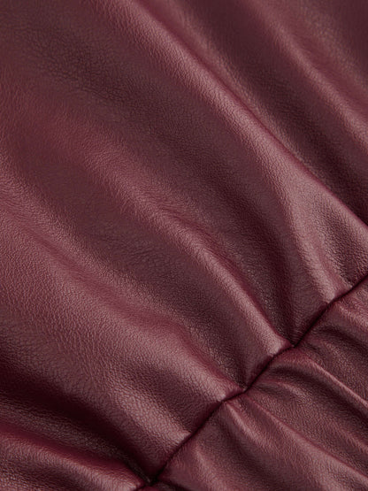 Bree Vegan Leather Bomber Jackets