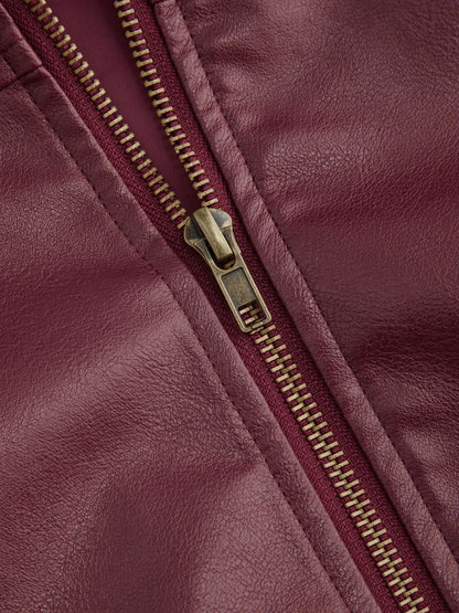 Bree Vegan Leather Bomber Jackets