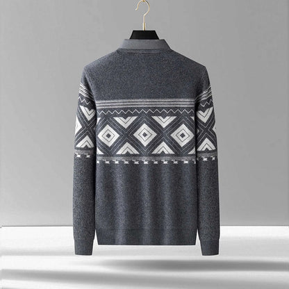 Mathis Sweater with Geometric Patterns