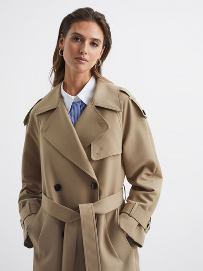 Daria Wool Blend Trench Coat