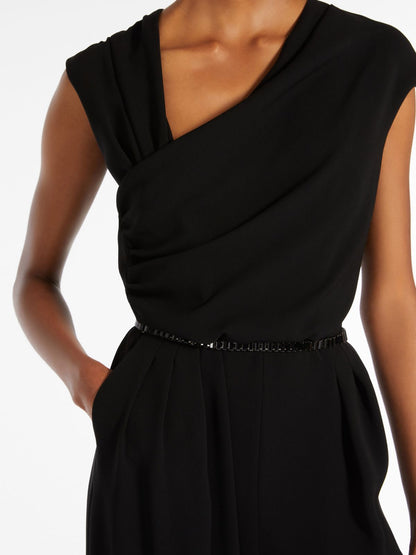 Draped cady jumpsuit