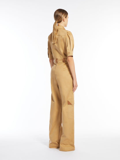 Workwear jumpsuit in gabardine