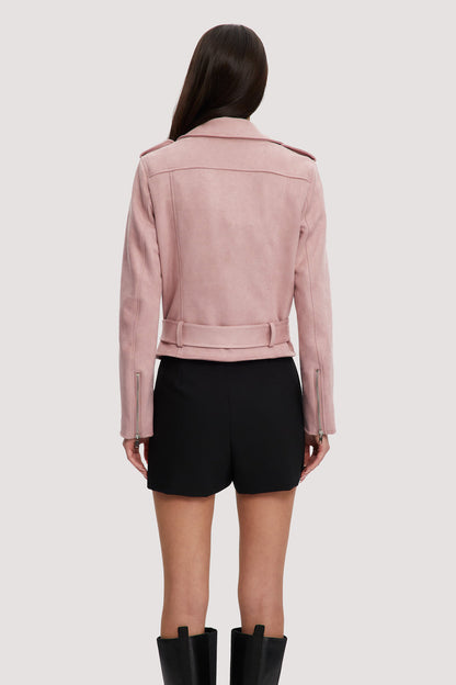 Brianna Short Length Suede Coat