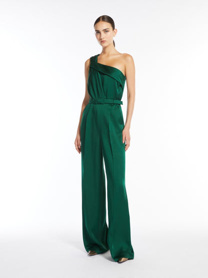 Envers satin one-shoulder jumpsuit
