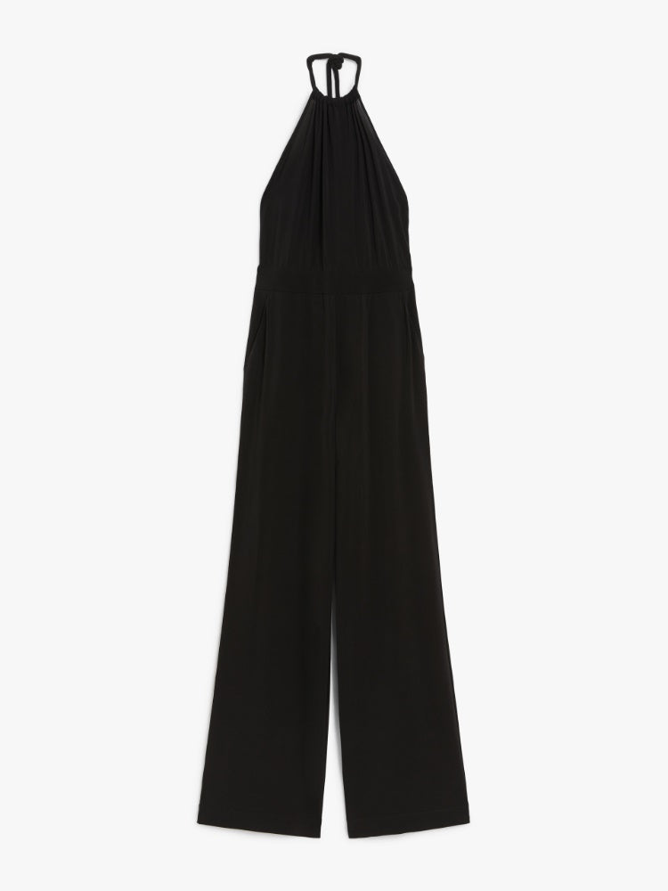 Draped cady jumpsuit
