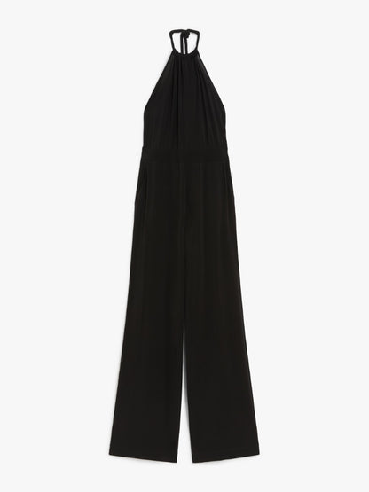 Draped cady jumpsuit