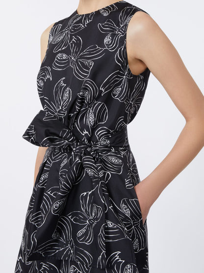 Printed silk playsuit