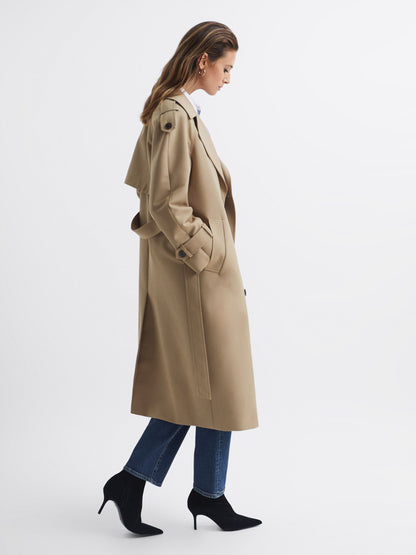 Daria Wool Blend Trench Coat