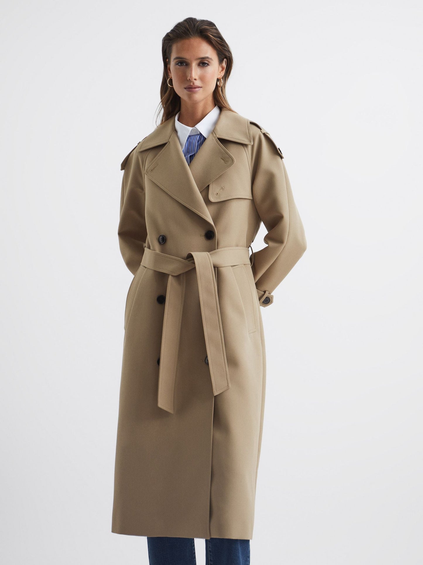 Daria Wool Blend Trench Coat
