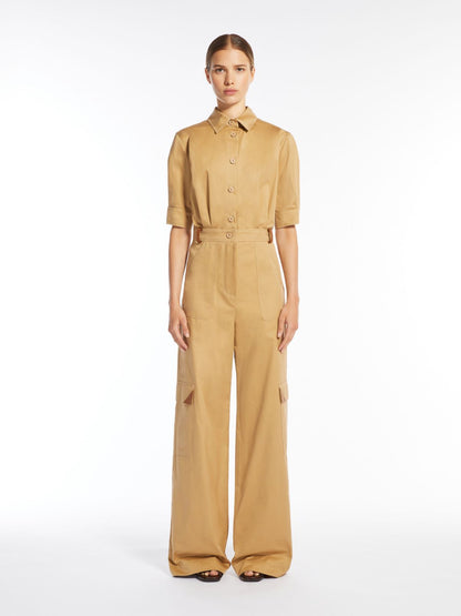 Workwear jumpsuit in gabardine