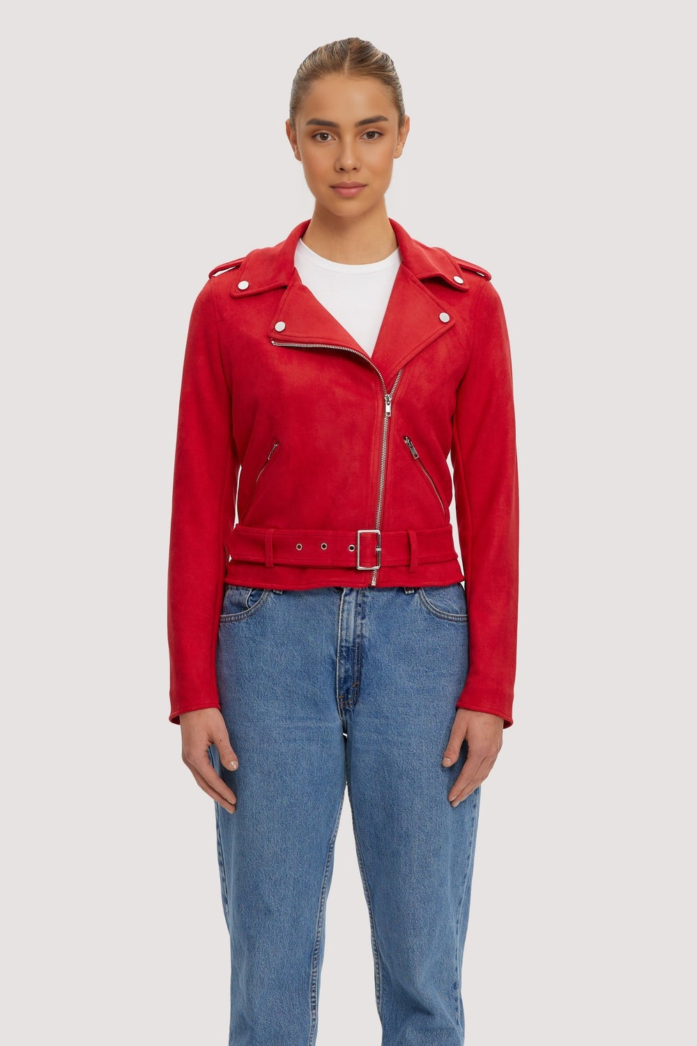 Brianna Short Length Suede Coat